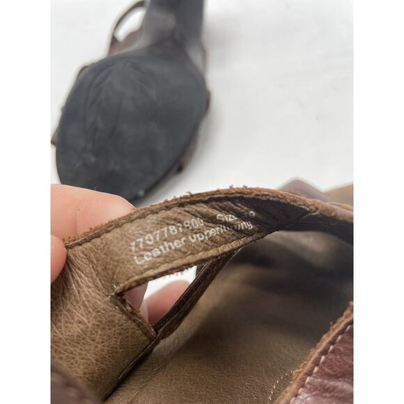 Dansko Nina Sandals Womens Size 39 US 8.5-9 Shoes Brown Leather Floral Slingback - Picture 10 of 10